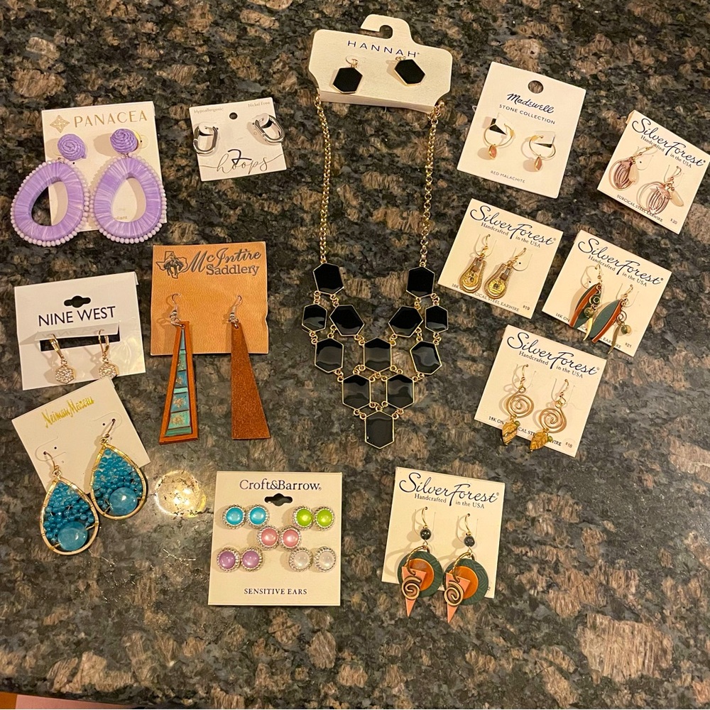 NWT Jewelry Real Gemstones Lot -  14 pcs